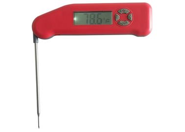 Red Color Instant Read Digital Food Thermometer Waterproof With Backlight LDT - 1805