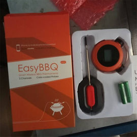 ABS Plastic Bluetooth Food Thermometer Free App Mobile Operated With Two Probes