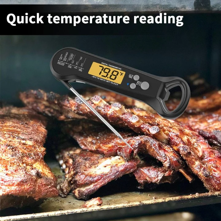 Новый цифровой термометр 2022 с термометром мяса зонда складывая для варить термометр домочадца