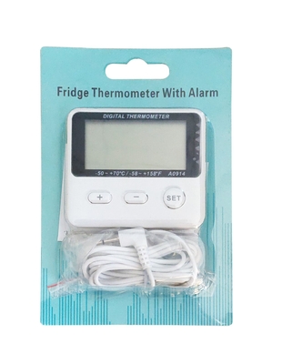 A0914 Digital Freezer Fridge Thermometer With Probe Sensor Magnet