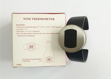 ABS Lcd Display Digital Wine Thermometer Watch Shape Custom Color For Wine Bottle