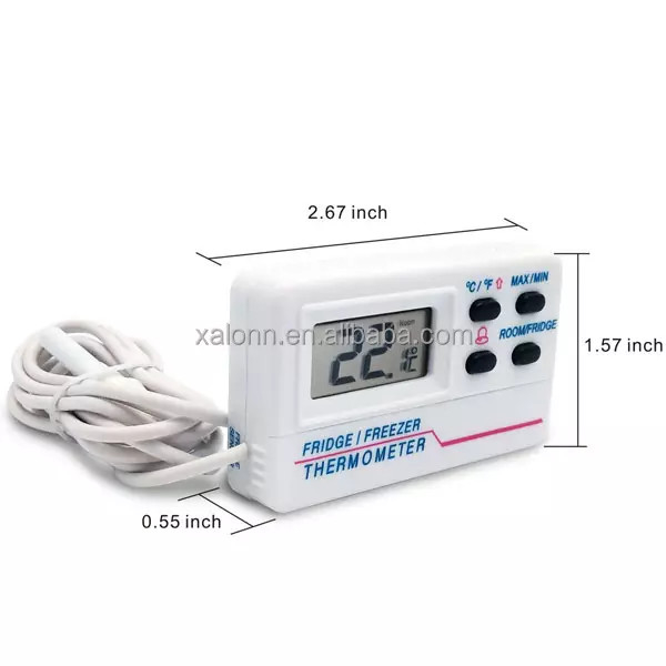 Digital Freezer Refrigerator Thermometer for Vaccine Cooler Box With USB chargeable